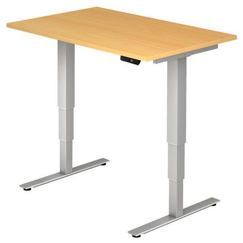 Scrivania elettrica serie XDSM 120 cm faggio,