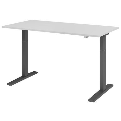 Scrivania elettrica serie XMKA 160 cm grigio/antracite,