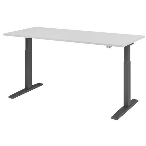 Scrivania elettrica serie XMKA 180 cm grigio/antracite,