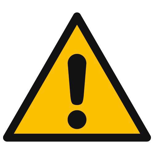 Cartello di pericolo-Segnale generico-PVC-300mm,