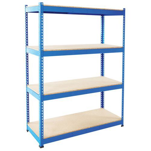 Scaffalatura per magazzino Rapid 1 1980x1525x455 blu 4 ripiani,