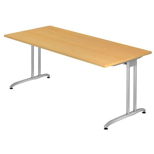 Scrivania fissa 180 cm serie B faggio,