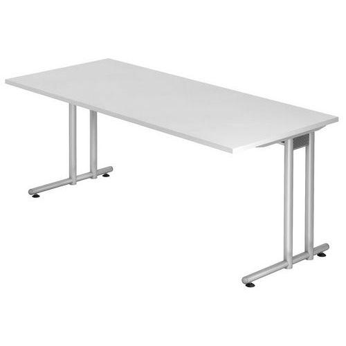 Scrivania fissa 180 cm serie N bianco,