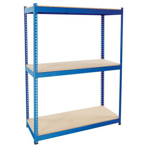 Scaffalatura Manutan Rapid 1 1980x1525x915 3 rip truciol blu,