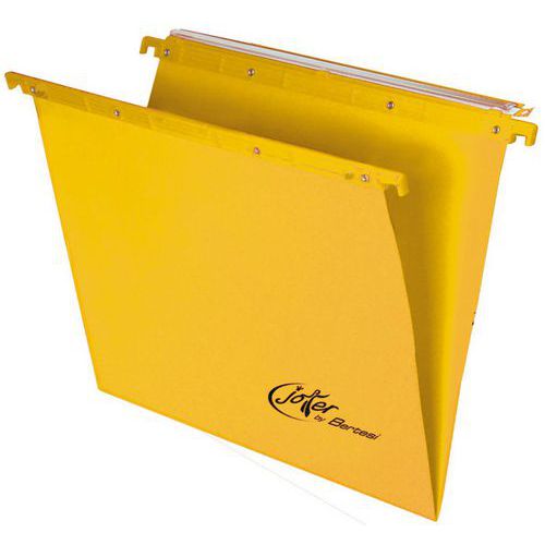 Cartelle sospese Joker giallo per cassetto Int 33cm Fondo V,