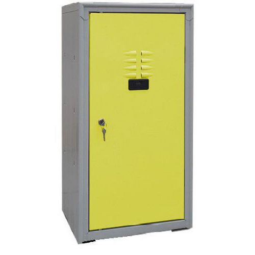 Armadio multiuso basso 1 anta giallo lucchetto,