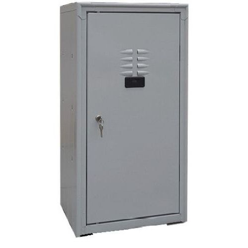 Armadio multiuso basso 1 anta grigio lucchetto,