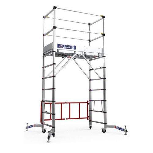 Trabattello in alluminio Teletower altezza pianale 2m-58 kg,