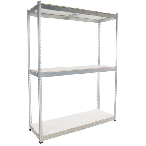 Scaffalatura Manutan Rapid 1 2440x1830x610 3 ripiani in melaminico zincato,