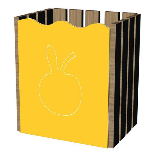 Pattumiera da parete specifica per la scuola,