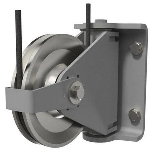 Pulegge di rinvio articolate con forcelle a squadra PA15/16,