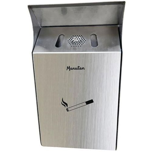 Posacenere da parete design Manutan - 3L - Inox 304,