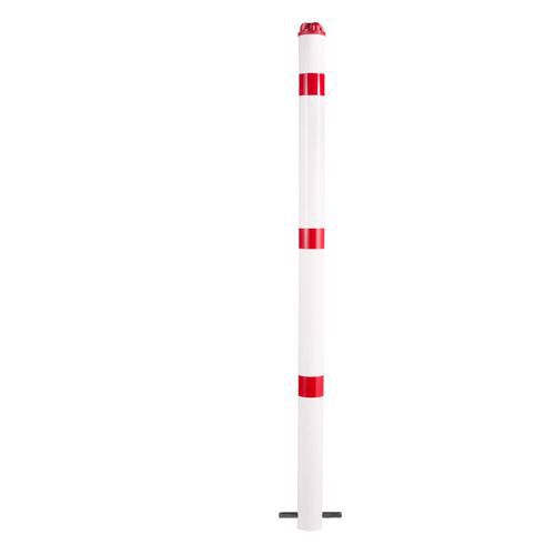 Paletto allum D60 mm testa per catena bianco/rosso da fiss,