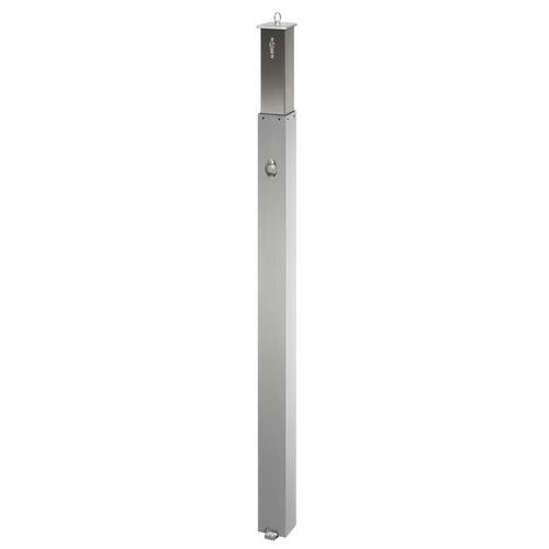Paletto inox 70x70mm testa piatta rimovibile fiss pavimento,