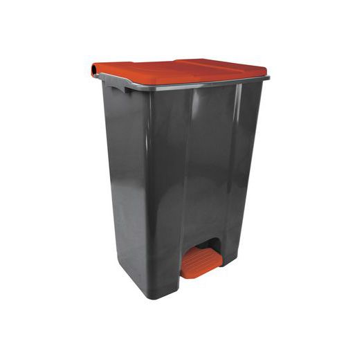 Contenitore HACCP 60L polipropilene - grigio/rosso,