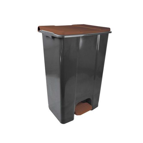 Contenitore HACCP 60L polipropilene - grigio/marrone,