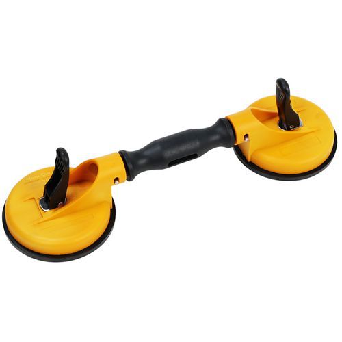Ventosa articolata gialla - Portata 80 kg - Diametro 120 mm,