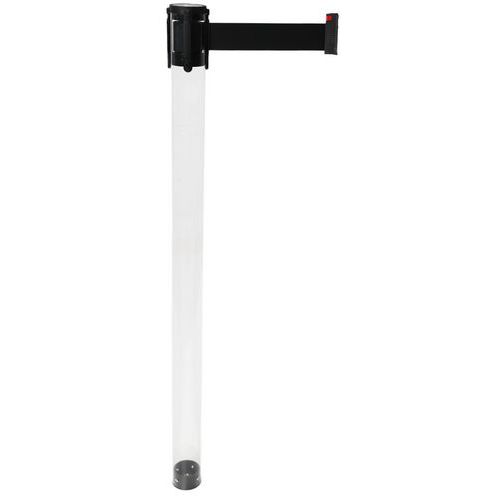 Paletto con nastro nero-Tubo trasparente-Manutan EXPERT,