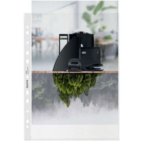 Buste perforate Leitz riciclate, A4, PP,