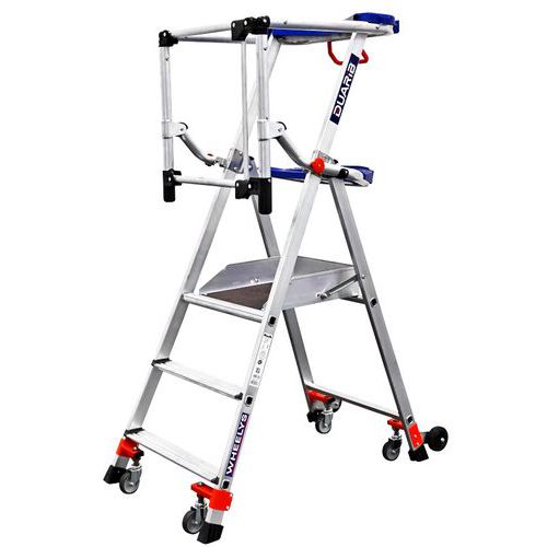 Piattaforma Wheelys 3 gradini altezza di lavoro 2,70 m,