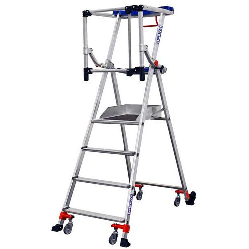 Piattaforma Wheelys 4 gradini altezza di lavoro 2,95 m,