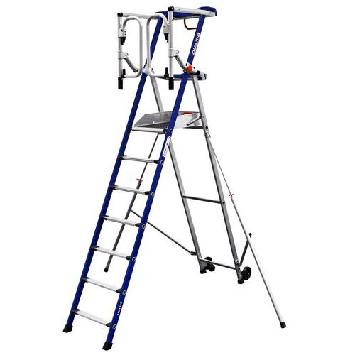 Piattaforma fissa F7 Ultim 7 gradini - Altezza lavoro 3,70m,