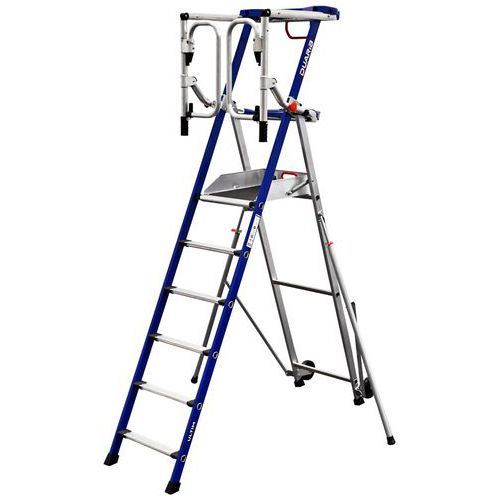 Piattaforma fissa F6 Ultim 6 gradini - Altezza lavoro 3,45m,