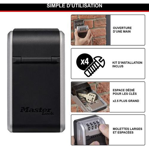 Cassetta per chiavi con combinazione 5481EURD - Master Lock,