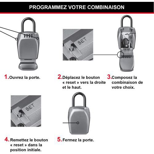 Cassetta per chiavi con combinazione 5414EURD - Master Lock,