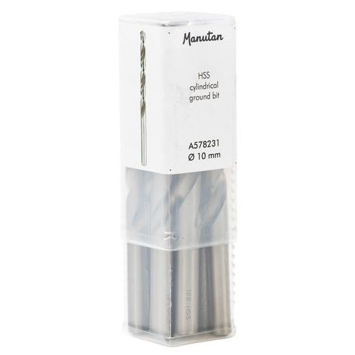 Punta cilindrica HSS molata diametro 10 mm,