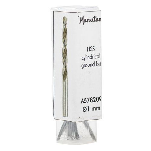 Punta cilindrica HSS molata diametro 1 mm,