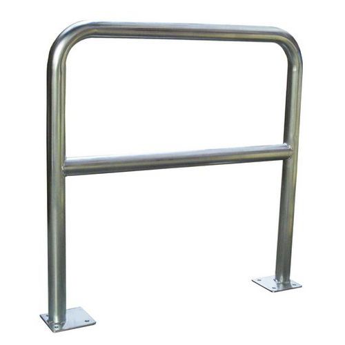 Barriera per marciapiede galvanizzata su piastra - Lung.: 2000 mm,