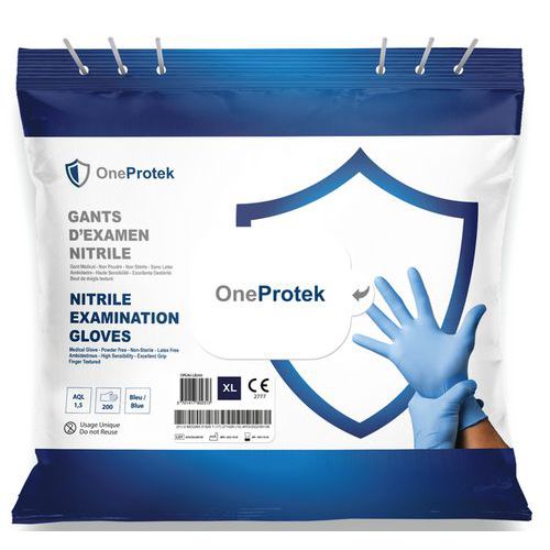 Guanto in nitrile monouso in busta T10,