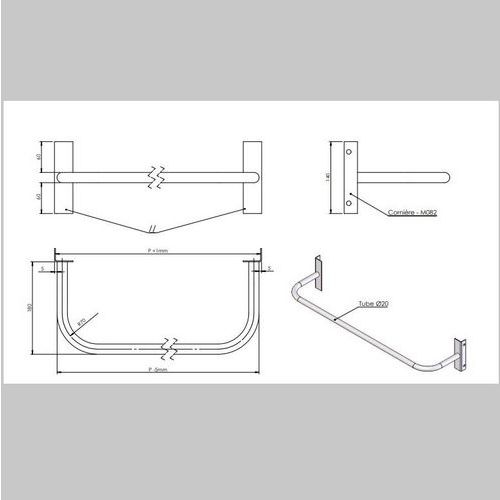 Maniglia di movimentazione per carrello 4 livelli Combi-Plus,