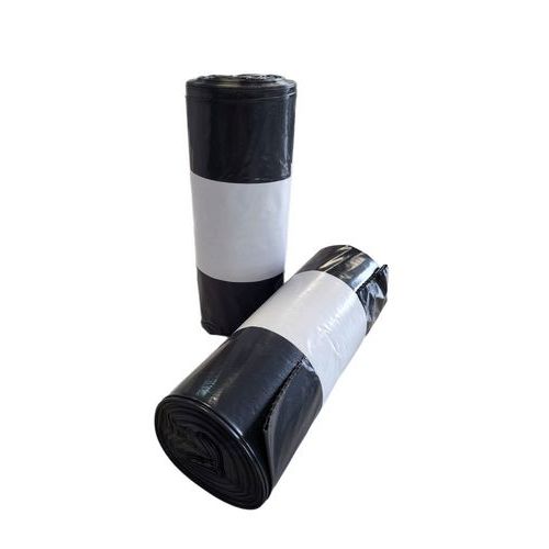 Sacco per rifiuti in LDPE rigenerato con legaccio 80x110 cm,