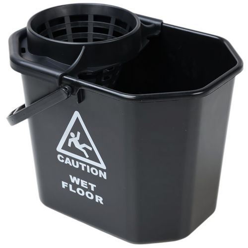 Secchio con sistema di strizzatura - 12 L - Manutan,