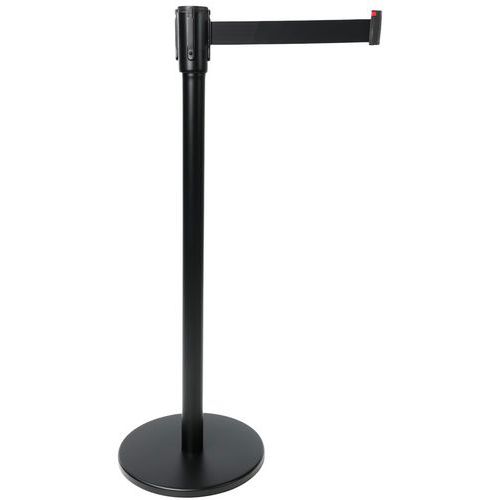 Paletto nero con nastro nero, lunghezza 2 m,