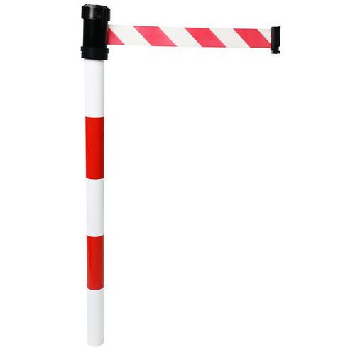 Paletto con nastro 2m rosso e bianco,