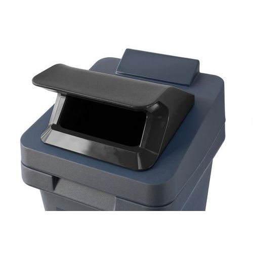 Contenitore Re-Square - 140 L bocca parapioggia antracite,