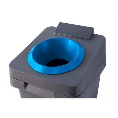 Contenitore Re-Square - 140 L bocca tonda blu,
