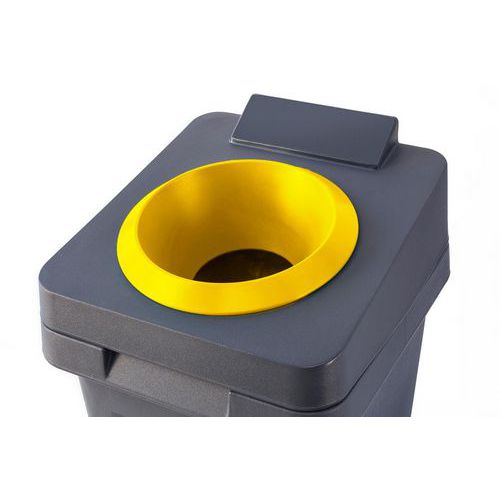 Contenitore Re-Square - 140 L bocca tonda giallo,
