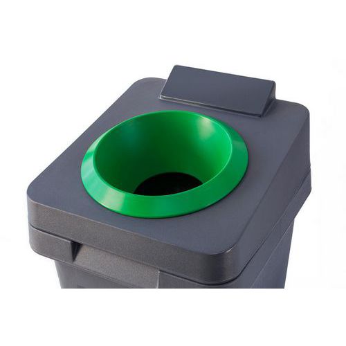 Contenitore Re-Square - 140 L bocca tonda verde,