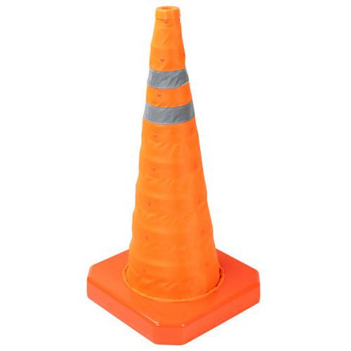 Cono delimitazione catarifrangente e retr Alt.70cm-Manutan,