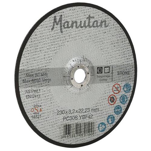 Disco da taglio rinforzato 230x2,5 mm - Manutan,