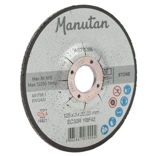 Disco da taglio rinforzato 125x2,5 mm - Manutan,