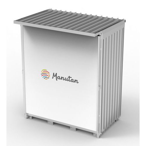 Modul container 1 modulo con vasca - chiusura con telo,