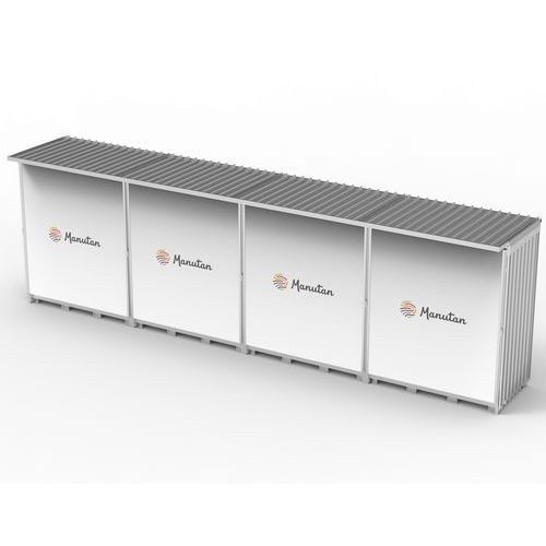 Modul container 4 moduli con vasca - chiusura con telo,