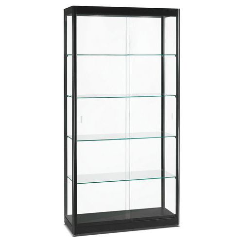 Vetrina espositiva alta - 100 x 40 x 200 cm - Nero,