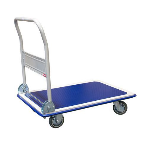 Carrello sponda ribaltabile pianale in lamiera antisc-300kg,