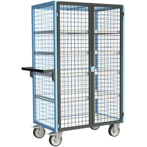 Carrello grigliato a 4 fianchi con chiusura 1000x600mm-FIMM,